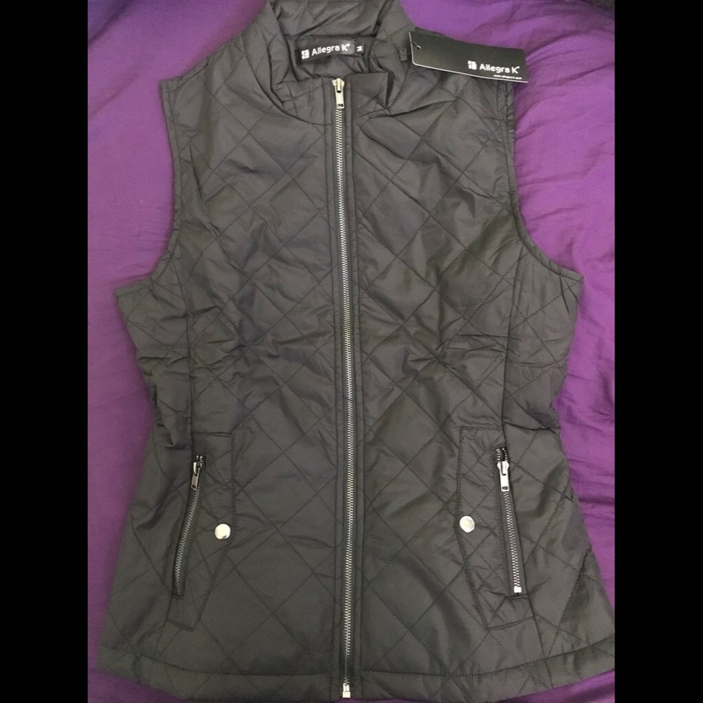 Allegra K black Vest